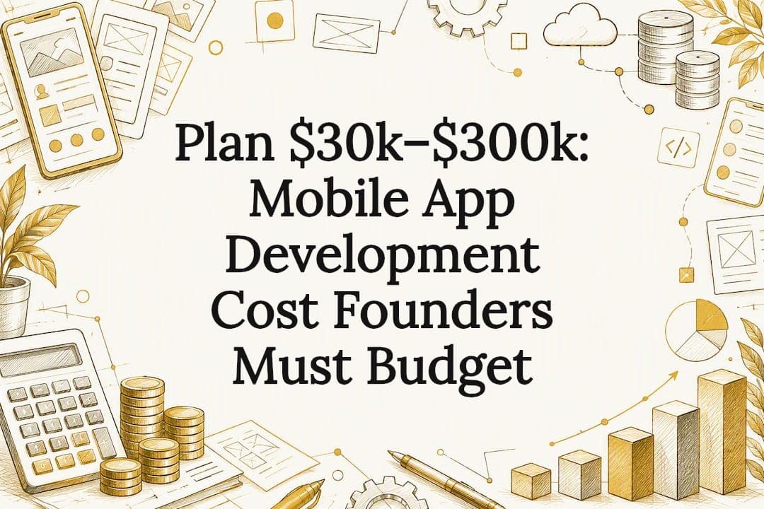 Plan $30k–$300k: Mobile App Development Cost Founders Must Budget