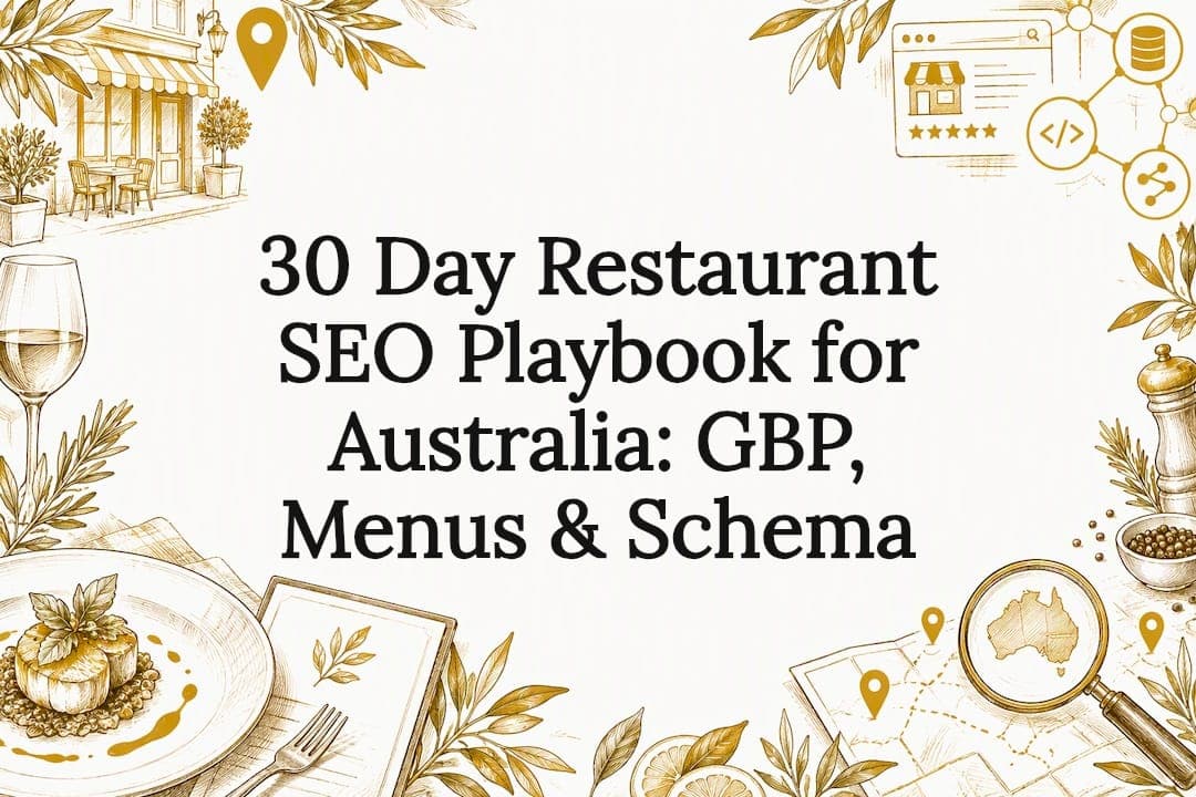 30 Day Restaurant SEO Playbook for Australia: GBP, Menus & Schema