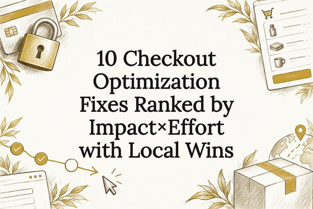 10 Checkout Optimization Fixes Ranked by Impact×Effort with Local Wins